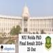 NIU Noida PhD Final Result 2024-25 Out; Check Details Here